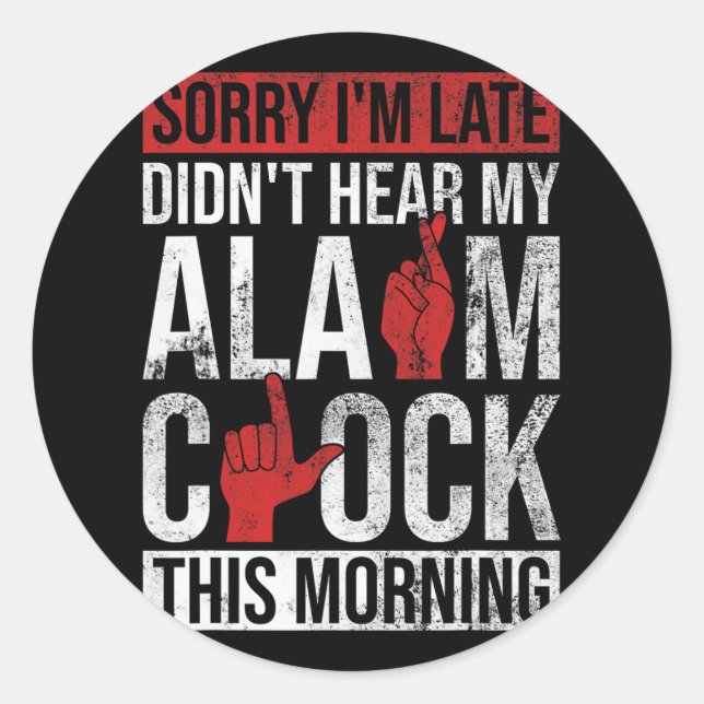 Sticker Rond Sensibilisation à la perte auditive et aide à l'ou (Devant)