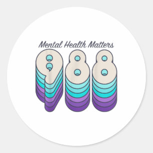 Sticker Rond Sensibilisation à la prévention du suicide et à la