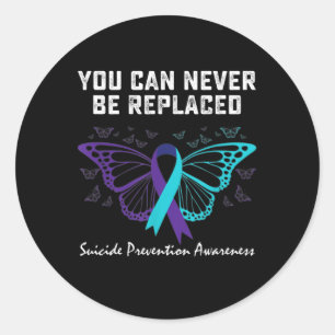 Sticker Rond Sensibilisation à la prévention du suicide Vous ne