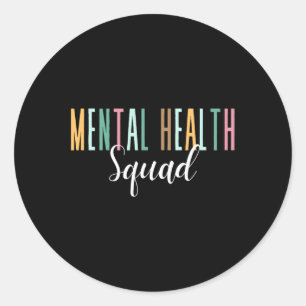 Sticker Rond Sensibilisation à la santé mentale de l'Escadron d