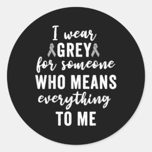 Sticker Rond Sensibilisation à la tumeur cérébrale T Chemises G