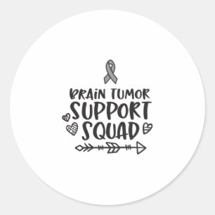 Sticker Rond Sensibilisation à la tumeur cérébrale, tumeur céré