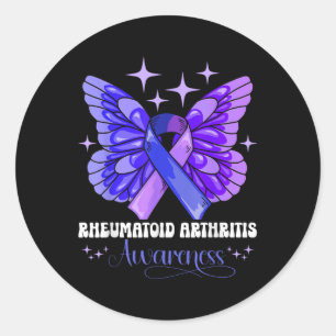 Sticker Rond Sensibilisation à l'arthrite rhumatoïde