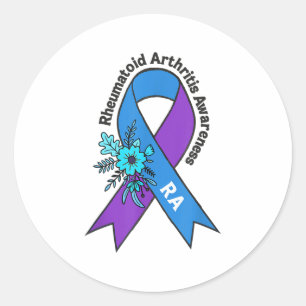 Sticker Rond Sensibilisation à l'arthrite rhumatoïde Survivant 