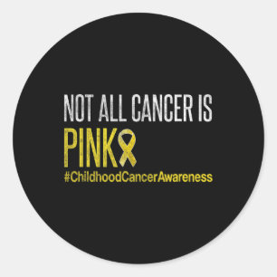 Sticker Rond Sensibilisation au cancer chez les enfants Septemb