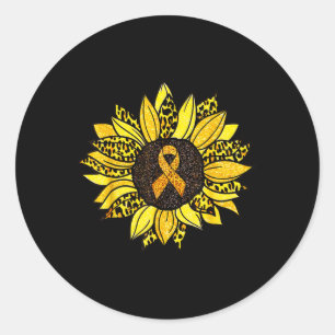 Sticker Rond Sensibilisation au cancer chez les enfants Tournes