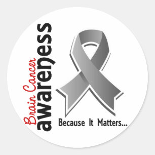Sticker Rond Sensibilisation au cancer du cerveau 5