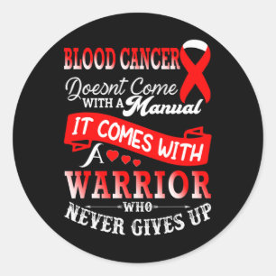 Sticker Rond Sensibilisation au cancer du sang Soutien des guer