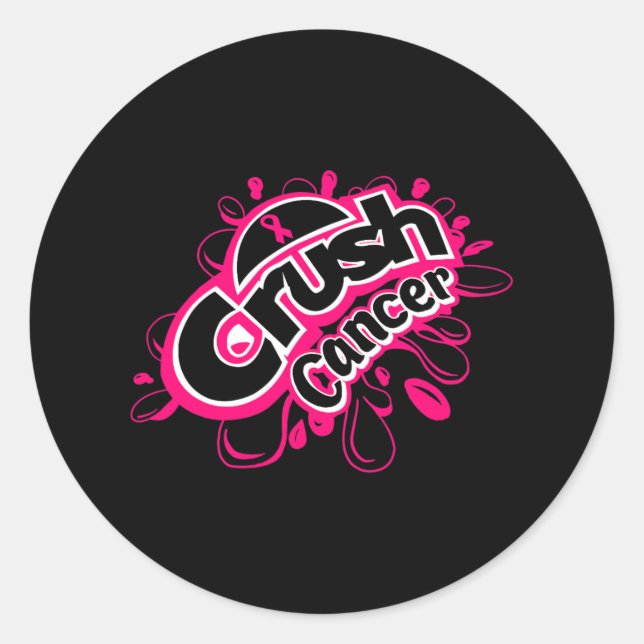Sticker Rond Sensibilisation au cancer du sein (Devant)