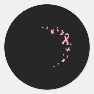 Sticker Rond Sensibilisation au cancer du sein Religieux Christ