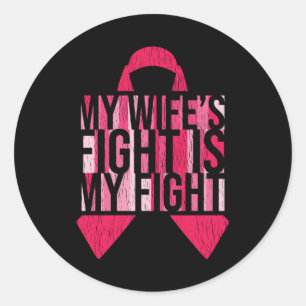 Sticker Rond Sensibilisation au cancer du sein Soutien aux femm