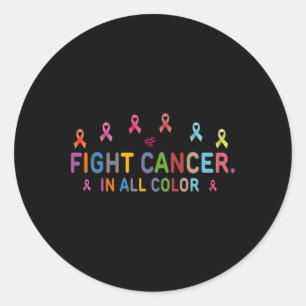 Sticker Rond Sensibilisation Au Cancer Pour Les Femmes Tous Les