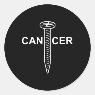 Sticker Rond Sensibilisation au cancer Vis Cancer Hommes