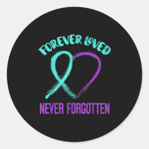 Sticker Rond Sensibilisation au suicide Prévention du suicide S