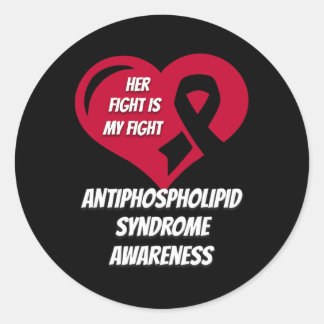 Sticker Rond Sensibilisation au syndrome antiphospholipidique