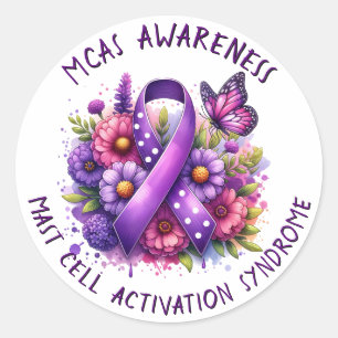 Sticker Rond Sensibilisation au syndrome d'activation des cellu