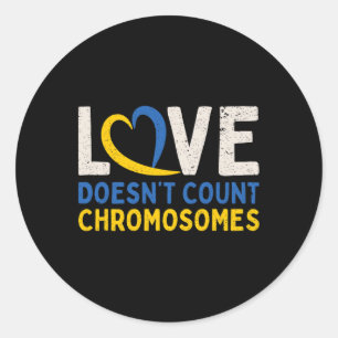 Sticker Rond Sensibilisation au syndrome de Down Syndrome de Do