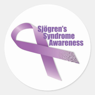 Sticker Rond Sensibilisation au syndrome de Sjogren