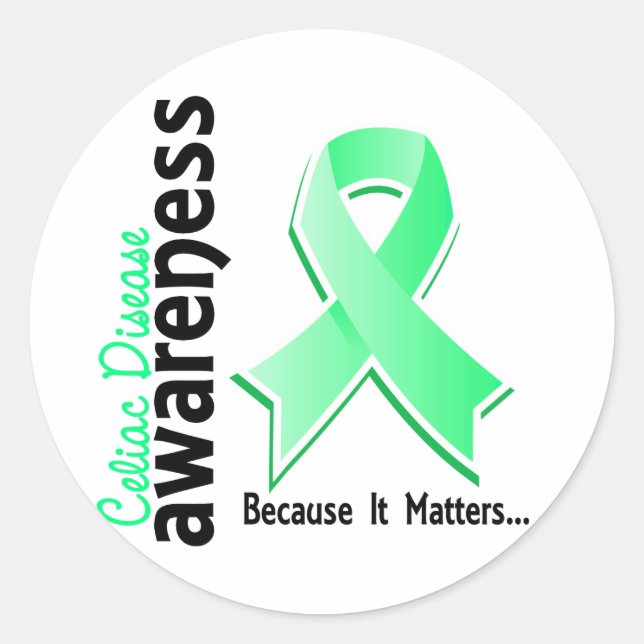 Sticker Rond Sensibilisation aux maladies coeliaques 5 (Devant)