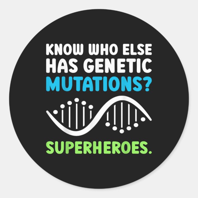 Sticker Rond Sensibilisation aux maladies rares Fiers Guerrier  (Devant)