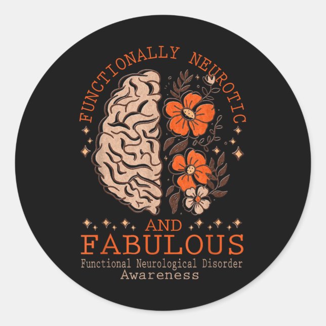 Sticker Rond Sensibilisation fonctionnelle aux troubles neurolo (Devant)