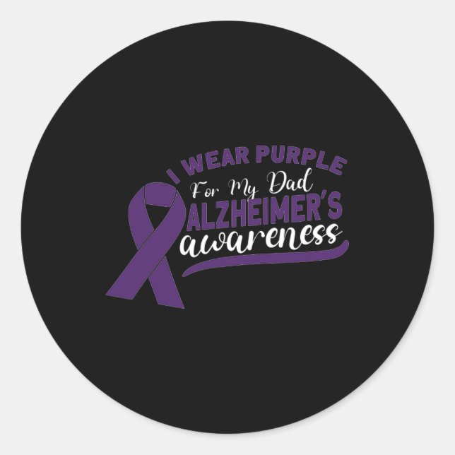 Sticker Rond Sensibilisation Heimer Démence Senior 2 (Devant)