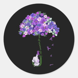 Sticker Rond Sensibilisation Joli Eléphant Je Me Souviendrai De