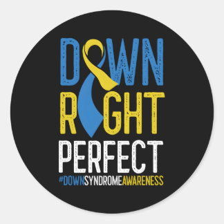 Sticker Rond Sensibilisation nationale au syndrome de Down Perf