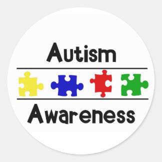 Sticker Rond Sensibilisation sur l'autisme