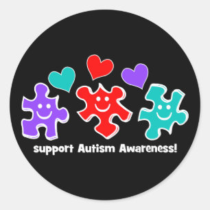 Sticker Rond Sensibilisation sur l'autisme