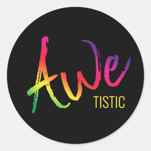 Sticker Rond Sensibilisation sur l'autisme de fierté autistique