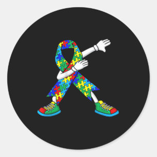 Sticker Rond Sensibilisation sur l'autisme Enfants Garçons Enfa