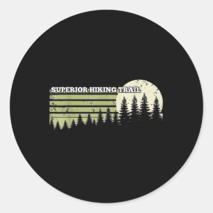 Sticker Rond Sentier de randonnée supérieur Extérieur Nature Fo