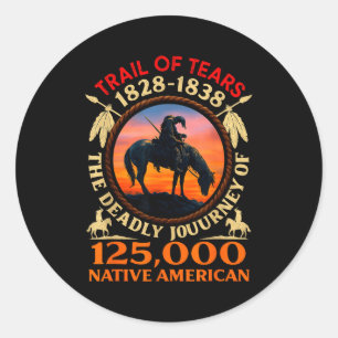 Sticker Rond Sentier des Larmes 1828-1838 Histoire des Amérindi
