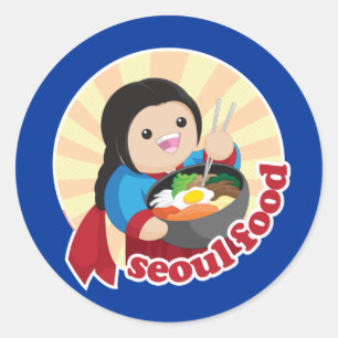 Sticker Rond Séoul