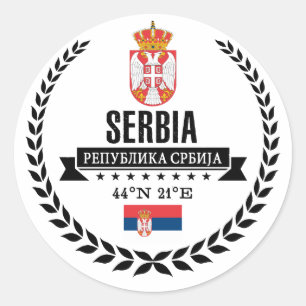 Sticker Rond Serbie