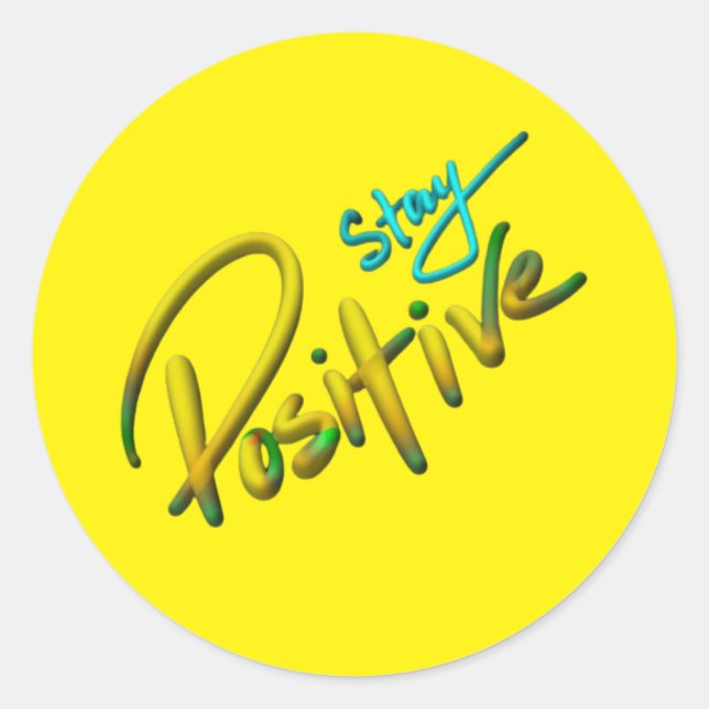 Sticker Rond Sérénité éclairée (Devant)