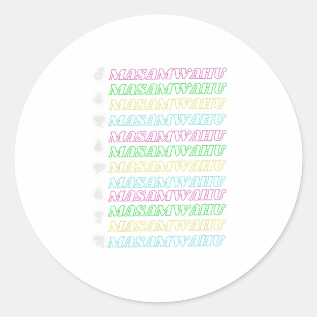 Sticker Rond Serepein Masamwahu (Devant)