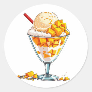 Sticker Rond Série 2 de journalisme à puces de style K - Sticke