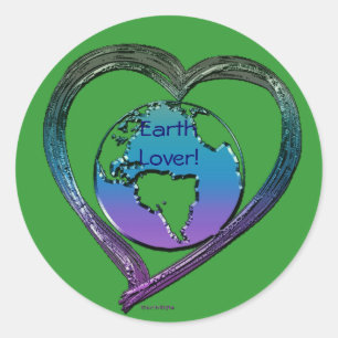 Sticker Rond Série EARTH LOVER
