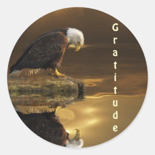 Sticker Rond Série GRATITUDE D'Aigle