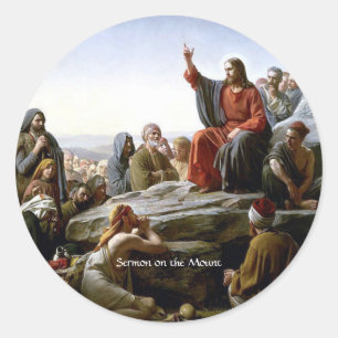 Sticker Rond Sermon sur le Mont