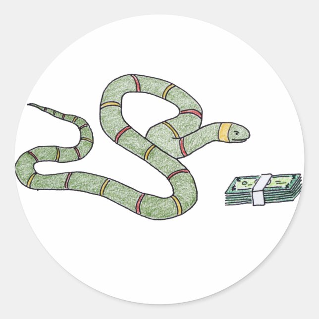 Sticker Rond serpent (Devant)