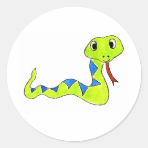 Sticker Rond Serpent