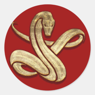 Sticker Rond Serpent