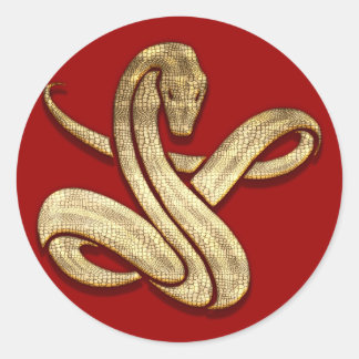 Sticker Rond Serpent