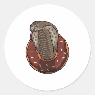 Sticker Rond Serpent avec beigne