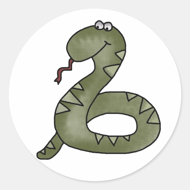 Sticker Rond Serpent Charmé (Devant)