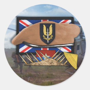 Sticker Rond Service aérien spécial australien sas vietnam Stic