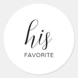 Sticker Rond Ses Nos Favoris Mariage Snack Bag Sweets